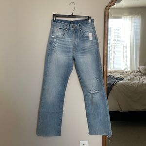 GAP High Rise Ankle Flare Jeans